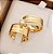 Aliancas Luna em Ouro 18K com 6mm de largura - Sheju Joias - Imagem 1