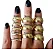 Par de Alianças de Ouro 18k 4mm 4 gramas Chanfradas - Imagem 4
