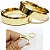 Par de Alianças de Ouro 18k 4mm 4 gramas Chanfradas - Imagem 1