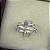 Conjunto de Alianças Améthyst Lumière 3mm em prata 950 - Imagem 1