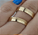 Par de Alianças Dubai Ouro 18k 4mm 4 Gramas o Par - Imagem 2