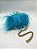 Bolsa Clutch Plumas Avestruz - Turquesa - Imagem 3