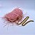 Bolsa Clutch Plumas Avestruz - Rosa - Imagem 3