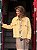 Casaco em Cashmere Estruturado Amarelo Claro - Imagem 2