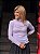 Blusa em Tule com Gola Alta e Detalhes Babados - Imagem 1