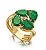 Anel Ouro 18K JADE Diamante AN1667 - Imagem 1