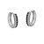 Argola Prata Zirconia BRANCO  AG189 - Imagem 1