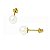 Brinco Ouro 18K BR325 Pérola 3.0mm - Imagem 1