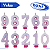 VELA SUPER N DUPLA ROSA N 9 - Imagem 2