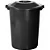 LIXEIRA PLASVALE 64L PRETO REF 377 - Imagem 2