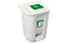 LIXEIRA 60 LTS BRANCA C/ RODA E PEDAL ARQPLAST - Imagem 2