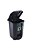 LIXEIRA 60 LTS PRETA C/ RODA E PEDAL ARQPLAST - Imagem 2