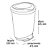LIXEIRA C/ PEDAL E BORDA 45 LTS ARQPLAST - Imagem 3