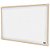 QUADRO BRANCO MOLDURA MADEIRA 90X60 - Imagem 2