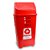 LIXEIRA BASCULANTE 50 LT VERMELHA PLASVALE REF 757 - Imagem 2