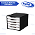 CAIXA CORRESPONDENCIA MADEIRA ARQUIVO 05 GAVETAS PRETO/BR 3339 SOUZA - Imagem 1