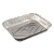 BANDEJA DE ALUMÍNIO D9 SEM TAMPA 2000 ml C/ 100 WYDA - Imagem 2