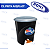 LIXEIRA C/ PEDAL 12L PRETA ARQPLAST - Imagem 1