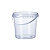 BALDE TRANSPARENTE COM LACRE 2200 ml - Imagem 2