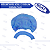 TOUCA DESCARTAVEL AZUL C/ 100 UN DERMA-PLUS - Imagem 1