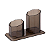 PORTA CANETA E CLIPS FUME MAXCRIL - Imagem 2