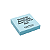 BLOCO DE ANOTACOES 76X76 C/ 100 FLS AZUL - Imagem 2