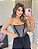 Blusa Top Cropped Corselet Tomara que Caia Strass Barbatana - Imagem 1