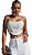 Blusa Top Cropped Corselet Tomara que Caia Strass Barbatana - Imagem 3