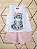 Conjunto Infantil Feminino - Gatinha - Tamanho M (Shorts e Regatinha) - Imagem 1