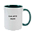 Caneca de Cerâmica Personalizada com Alça e Interior Colorido 325ml - Imagem 4