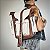 MOCHILA VOADORA - MARROM / OFF WHITE - PREMIUN ALTA PERFORMANCE (VEGAN) - Imagem 3