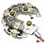 Placa Diodos Gauss Equivalente alternador 27060-38040 lexus - Imagem 3