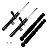 Kit 4 Amortecedor Kayaba Peugeot 207 2008 a 2015 - Imagem 1