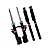 Kit Amortecedor Dianteiro Traseiro Kayaba Honda Fit 03-08 - Imagem 1