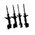 Kit 4 Amortecedor Kayaba Subaru Forester 1998 a 2002 - Imagem 1