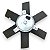 Eletroventilador Gauss Para Ford Escort 1.6 1983-1996 - Imagem 2