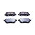 Pastilha Ceramica Traseiro Bosch Para Audi A6 3.0 2008-2011 F03b050195 - Imagem 1