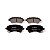 Pastilha Ceramica Dianteiro Bosch Para Toyota Corolla 1.8 1998-2008 - Imagem 1