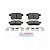 Pastilha Ceramica Traseiro Bosch Para Honda Accord 3.5 2007-2012 - Imagem 1
