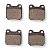 Pastilha Organica Traseiro Bosch Para Chevrolet Suprema 2.0 1993-1995 - Imagem 3