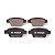 Pastilha Organica Traseiro Bosch Para Fiat Siena 1.8 2004-2005 - Imagem 1