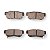 Pastilha Organica Traseiro Bosch Para Alfa Romeo 164 V6 12v 3.0 1998 - Imagem 2