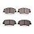 Pastilha Organica Dianteiro Bosch Para Kia Cerato 1.6 2013-2025 - Imagem 3
