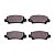 Pastilha Organica Traseiro Bosch Para Toyota Corolla 1.6 2008-2009 - Imagem 2