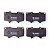Pastilha Organica Dianteiro Bosch Hilux 2.7 2008-2012 0986bb0327 - Imagem 3