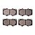Pastilha Organica Dianteiro Bosch Hilux 2.7 2008-2012 0986bb0327 - Imagem 2