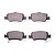 Pastilha Organica Traseiro Bosch Para Toyota Corolla 1.8 2008-2025 - Imagem 2