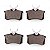 Pastilha Organica Traseiro Bosch Para Citroen C3 Picasso 1.6 2011-2012 - Imagem 2