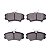 Pastilha Organica Dianteiro Bosch Para Honda Civic Lx 1.8 2006 - Imagem 2