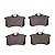 Pastilha Organica Traseiro Bosch Para Renault Fluence 2.0 2011-2019 - Imagem 2